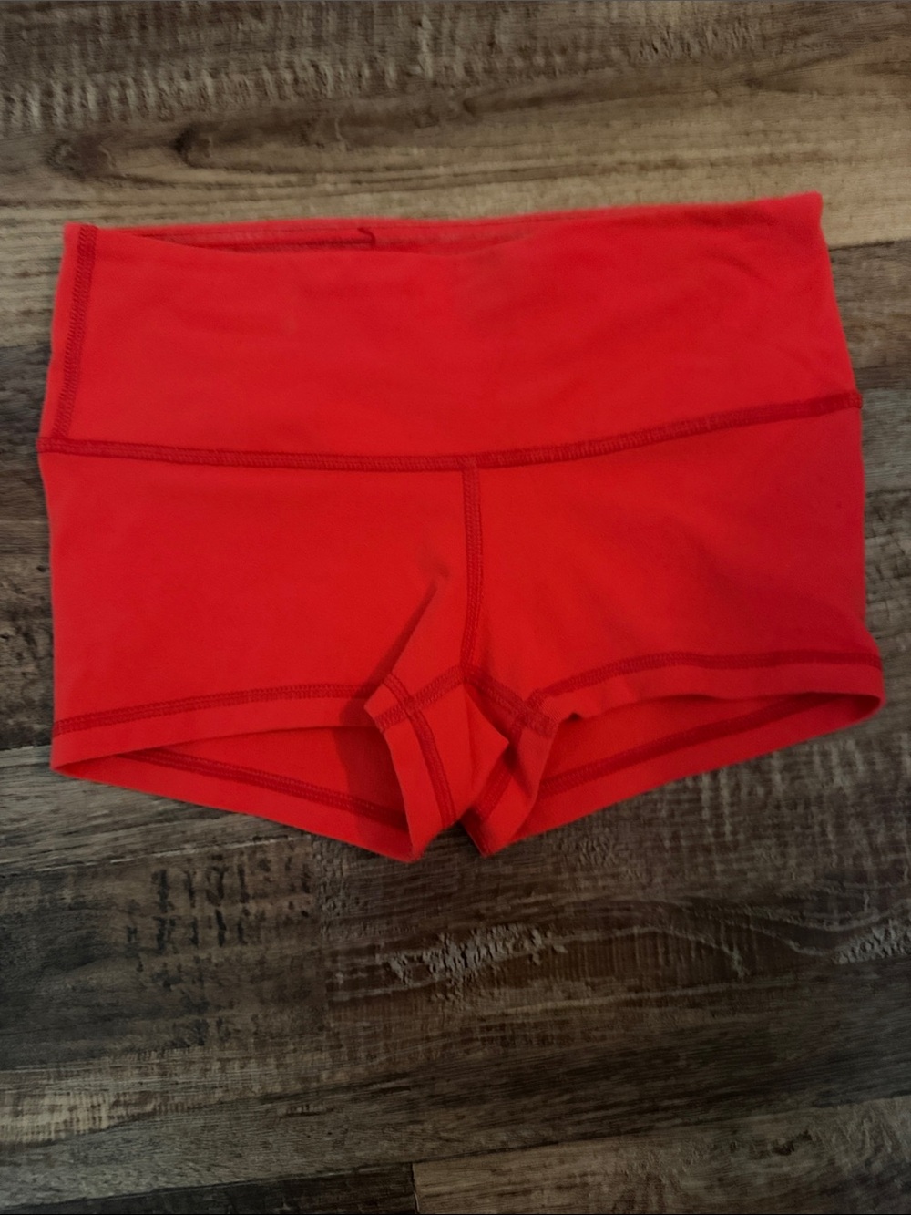 lululemon athletica Red Bike Shorts